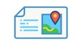 Map Document or Geographic Information Report Icon, vector design Generative AI Royalty Free Stock Photo