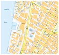 Map downtown Manhattan World Trade Center, New York City Royalty Free Stock Photo