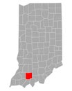 Map of Dubois in Indiana