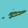 Map of East Timor