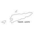 Map of East Timor