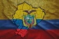 Ecuadoran Map Royalty Free Stock Photo