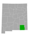 Map of Eddy in New Mexico