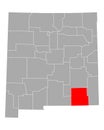 Map of Eddy in New Mexico