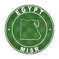 Map of Egypt Football Field Royalty Free Stock Photo