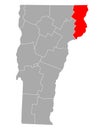 Map of Essex in Vermont