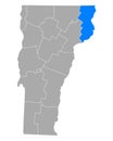 Map of Essex in Vermont