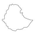 Map of Ethiopia - outline