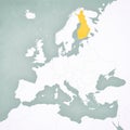 Map of Europe - Finland