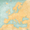 Map of Europe - Jan Mayen Royalty Free Stock Photo