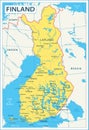 Finland map - highly detailed vector illustration