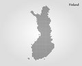 Map of Finland. Vector illustration. World map Royalty Free Stock Photo