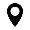 map glyph flat vector icon