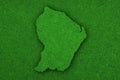 Map of French Guiana on green felt