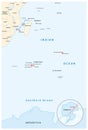 Map of the French Southern and Antarctic Territories