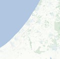 Map of Gaza strip, Israel, map and borders
