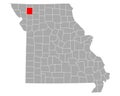 Map of Gentry in Missouri