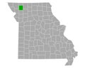 Map of Gentry in Missouri