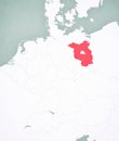 Map of Germany - Brandenburg Royalty Free Stock Photo
