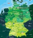 Map Germany Royalty Free Stock Photo