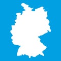 Map of Germany icon white