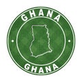 Map of Ghana Football Field Royalty Free Stock Photo