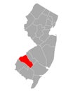 Map of Gloucester in New Jersey