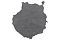 Map of Gran Canaria on dark slate Royalty Free Stock Photo