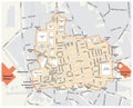 Map of the Grand Bazaar in the Fatih district of Istanbul