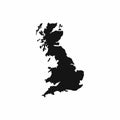 Map of Great Britain icon, simple style