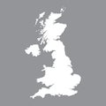 Map of Great Britain. United Kingdom of Great Britain and Northern Ireland simple map. UK icon. Royalty Free Stock Photo