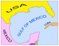 Map of the Gulf of Mexico