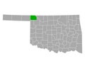 Map of Harper in Oklahoma