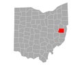 Map of Harrison in Ohio