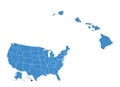 Map of Hawaii state