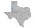 Map of Hockley in Texas Royalty Free Stock Photo