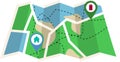 Map with Home to Office, GPS navigation two point, Map, Navigation in map, office to Home map, GPS Location direction, two