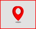 Map icons. Marker pointer. Pin location vector icon. GPS navigation symbol Royalty Free Stock Photo