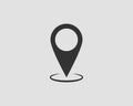 Map icons. Marker pointer. Pin location vector icon. GPS navigation symbol Royalty Free Stock Photo