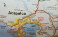 Map Image of Acapulco, Mexico 1 Royalty Free Stock Photo