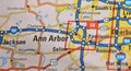 Map Image of Anne Arbor, Michigan