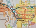 Map Image of Bismarck North Dakota