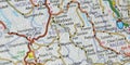 Map Image of Boone County, West Virginia Royalty Free Stock Photo