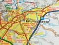 Map Image of Bowling Green, Kentucky Royalty Free Stock Photo