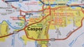 Map Image of Casper Wyoming