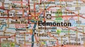 Map Image of Edmonton, Saskatchewan, Canada