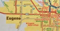 Map Image of Eugene Oregon 2 Royalty Free Stock Photo