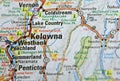 Map Image of Kelowna, Canada