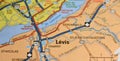 Map Image of Levis, Quebec, Canada