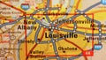 Map Image of Louisville, Kentucky